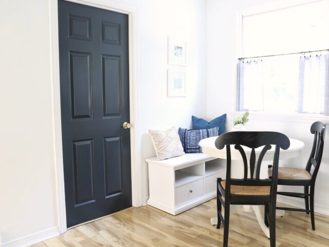 White_Kitchen_Breakfast_Nook_Painted_Door